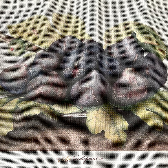 Large Plate of Figs Needlepoint Canvas ( NWOT) - Picture 9 of 13